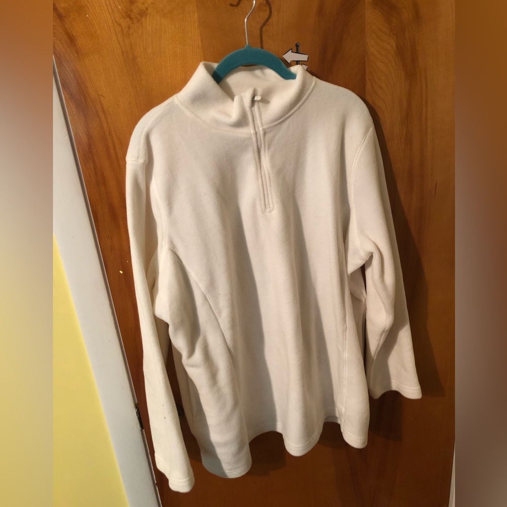 Women Within 18/20 1/4 zip fleece pullover with pockets